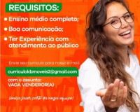 Ki Barato de Penedo divulga oportunidade de trabalho para duas funções diferentes
