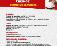 Prefeitura de Penedo e Senac abrem curso gratuito de Promotor de Vendas