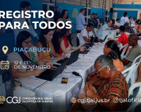 Campanha da CGJAL ofertará registros civis gratuitos em Piaçabuçu