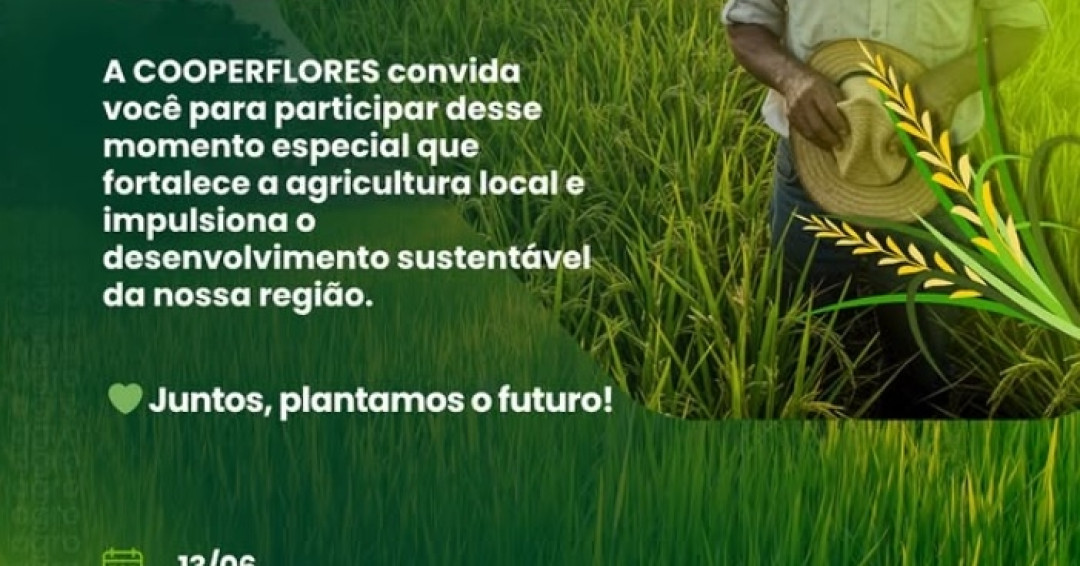 Cooperflores realiza solenidade de entrega de sementes de arroz nesta sexta-feira (13)