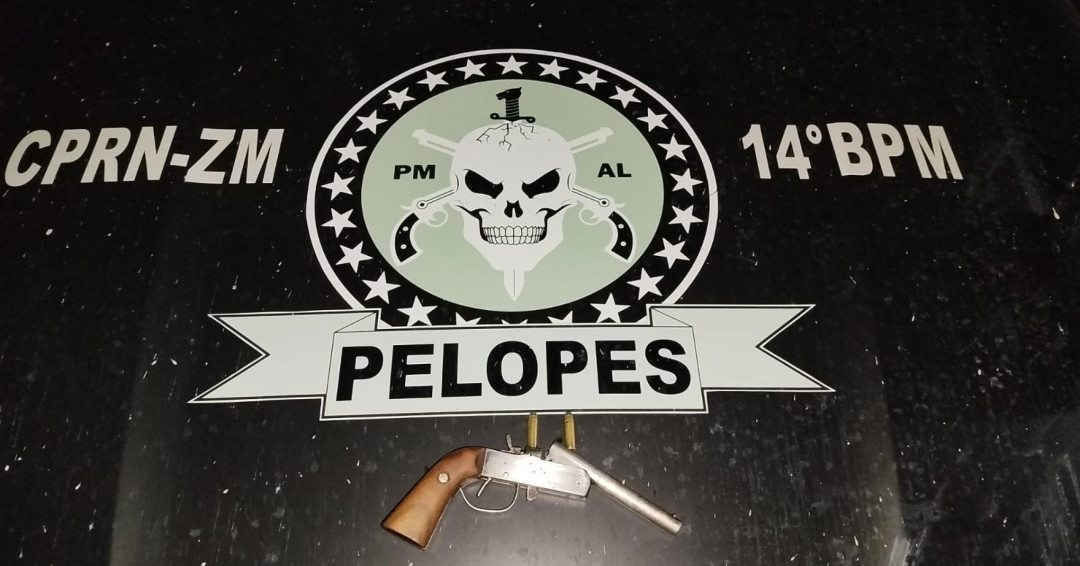 Polícia Militar flagra porte ilegal de arma durante ações no interior de Alagoas