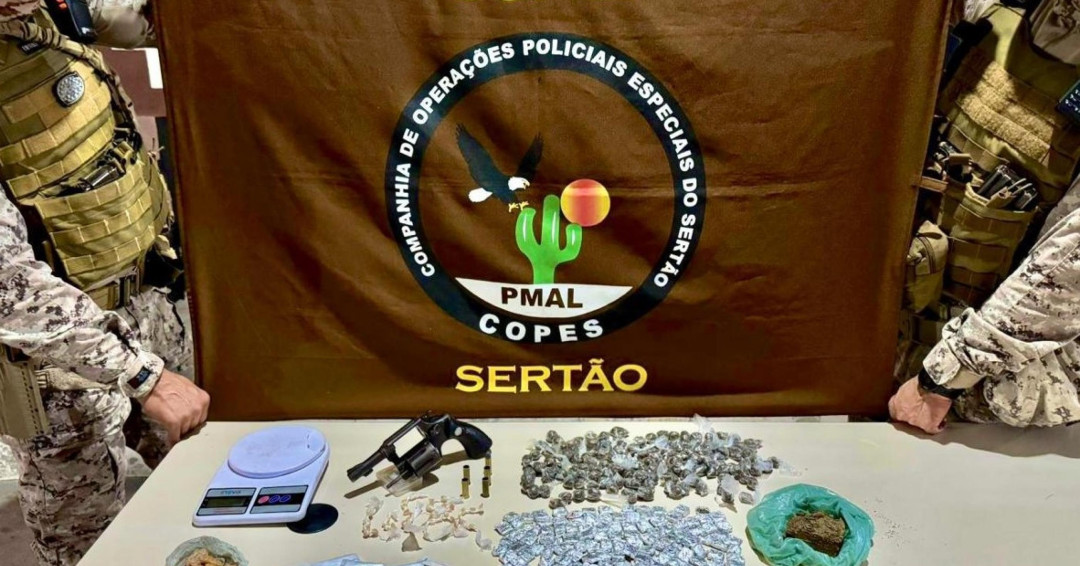 Polícia Militar apreende três armas de fogo e drogas em Alagoas nas últimas 24 horas