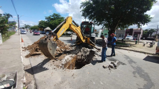 Galeria cede no Largo de Fátima e trânsito é parcialmente interditado