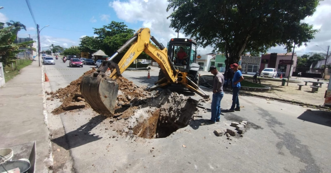 Galeria cede no Largo de Fátima e trânsito é parcialmente interditado
