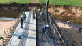 Obra da ponte da Ponta Mofina avança com a concret