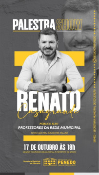 Para o Professor: Semed Penedo realiza palestra e show de prêmios