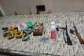 Polícia Militar apreende três armas e 6,5Kg de mac