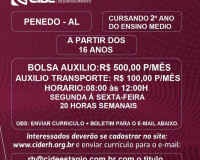 Abertas as inscrições para estágio na agência de Penedo do Banco do Nordeste