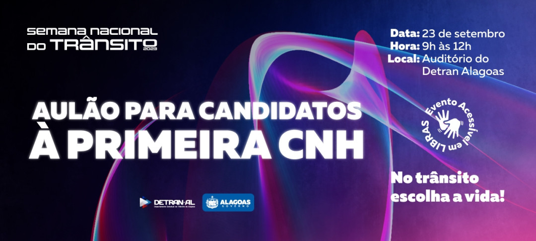 Detran Alagoas abre inscrição de aulão gratuito para candidatos a 1ª CNH