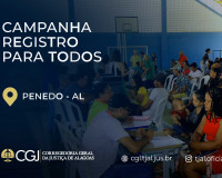 Justiça emitirá registros gratuitos em Penedo, nos dias 10 e 11 de outubro