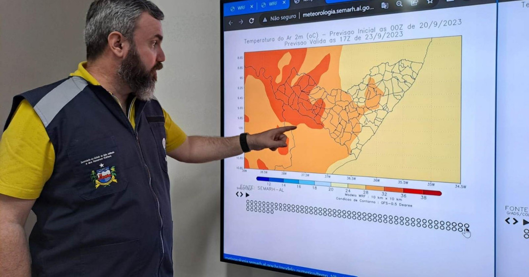 Semarh tranquiliza população sobre a incidência de ventos em Alagoas