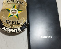 Polícia Civil recupera mais um celular furtado no município de Piaçabuçu